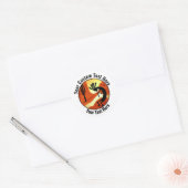 Kokopelli Desert Sunset Custom Ronde Sticker (Envelop)
