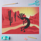 Kokopelli Desert Sunset Southwest Decoupage Tissuepapier (Craft)