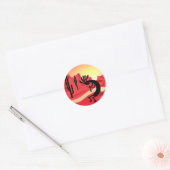 Kokopelli Desert Sunset Sticker (Envelop)