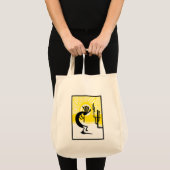 Kokopelli Desert Two Cactus Canvas tas (Voorkant (product))