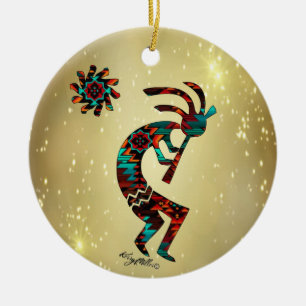 KOKOPELLI DIE HET VLOOT VAN KERAMISCH ORNAMENT SPE