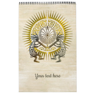 Kokopelli Duo - Man in het doolhof - zo 1 Kalender