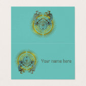 Kokopelli Duo - Man in het doolhof - zo 1 Visitekaartjes (Buitenkant ongevouwen)