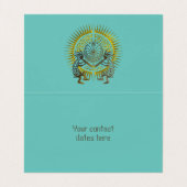 Kokopelli Duo - Man in het doolhof - zo 1 Visitekaartjes (Binnenkant ongevouwen)