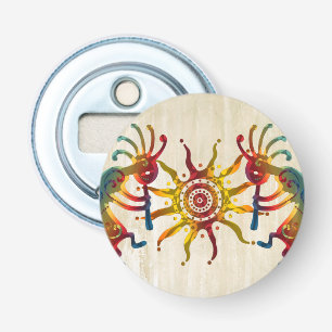 KOKOPELLI DUO SUN en uw ideeën Button Flesopener