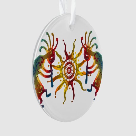 KOKOPELLI DUO SUN en uw ideeën Ornament (voorkant)