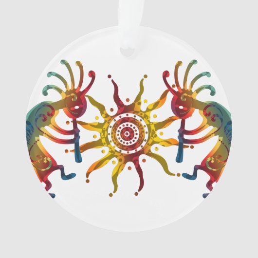 KOKOPELLI DUO SUN en uw ideeën Ornament (voorkant)