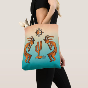 Kokopelli en cactus draagtas