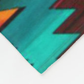 Kokopelli en cactus fleece deken (Hoek)