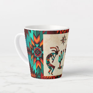 Kokopelli en cactus latte mok