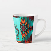 Kokopelli en cactus latte mok (Rechts)