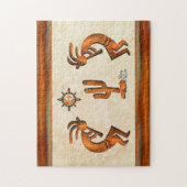 Kokopelli en cactus legpuzzel (Verticaal)