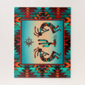 Kokopelli en cactus legpuzzel (Verticaal)