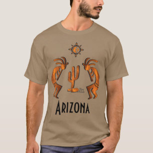 Kokopelli en cactus t-shirt