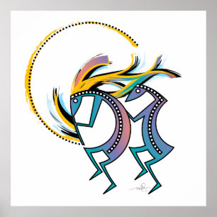 Kokopelli en Kokopelli Mana Poster