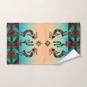 Kokopelli Et Cactus (Serviette à main)