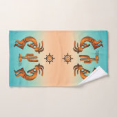 Kokopelli Et Cactus (Serviette à main)