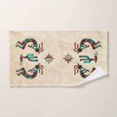 Kokopelli Et Cactus (Serviette à main)