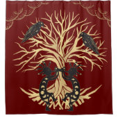 Kokopelli et Ravens Douche rideau (Devant)