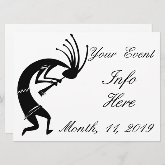 Kokopelli fluitspeeler Thunder_Cove (Voorkant / Achterkant)