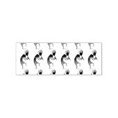 Kokopelli fluitspelers 	rubberstempel (Gestempeld)