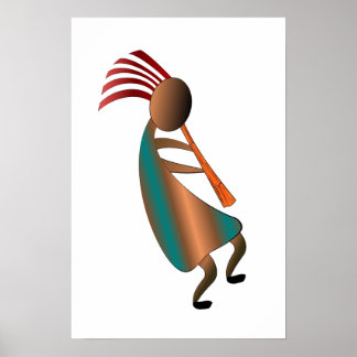 Kokopelli Flute Player Poster