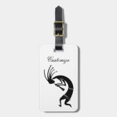 Kokopelli flute player Thunder_Cove Bagagelabel (Voorkant verticaal)