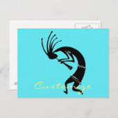 Kokopelli flute player Thunder_Cove Briefkaart (Voorkant / Achterkant)