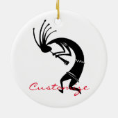 Kokopelli flute player Thunder_Cove Keramisch Ornament (Achterkant)