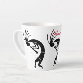 Kokopelli flute player Thunder_Cove Latte Mok (Linkerhoek)
