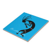 Kokopelli flute player Thunder_Cove Tegeltje (Zijkant)