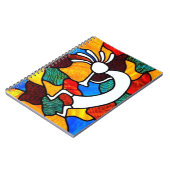 Kokopelli Glas in lood Notitieboek (Linkerzijde)