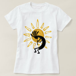 Kokopelli Gold Sun Dames Basic T-shirt