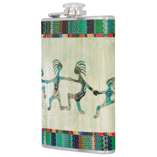 KOKOPELLI grappig vertrouwd met uw ideeën Heupfles (Links)