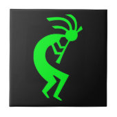 Kokopelli Green Tegeltje (Voorkant)