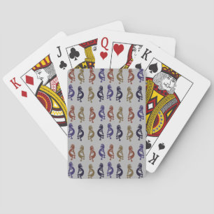 Kokopelli Group of Flute Palling Figures Plays C Pokerkaarten