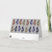 Kokopelli Group of Flute Play Figures Coffee Mu Kaart (Achterkant)