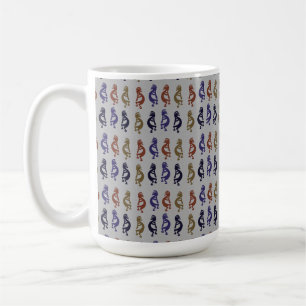Kokopelli Group of Flute Play Figures Coffee Mu Koffiemok