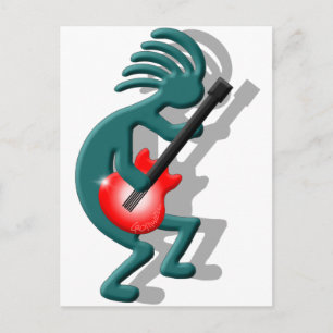 Kokopelli Guitar Briefkaart