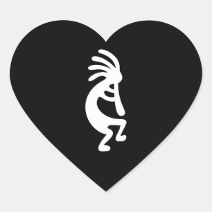 Kokopelli Hart Sticker