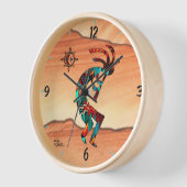 Kokopelli in de muur van de woestijn (Hoek)