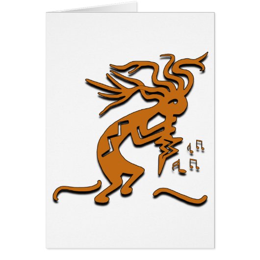 Kokopelli joyeux musical dansant (Devant)
