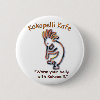 Kokopelli Kafe-toets Ronde Button 5,7 Cm