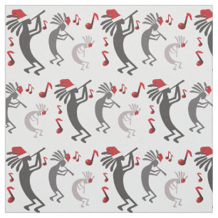 Kokopelli Kerstmis Stof