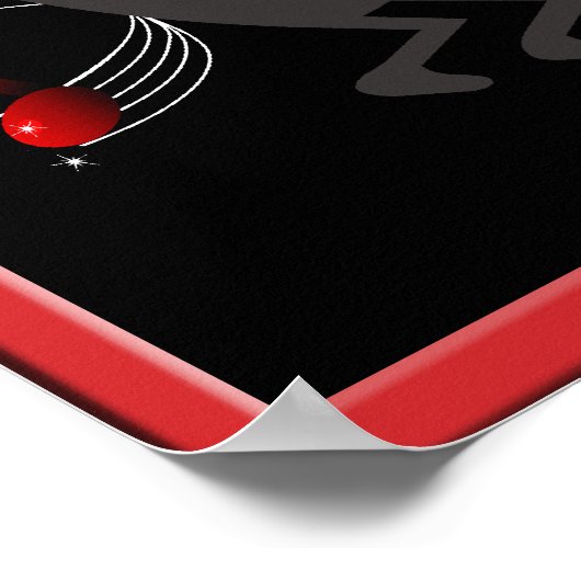 Kokopelli-kerstPoster Poster (Hoek)