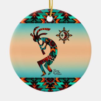 Kokopelli-kerstversiering Keramisch Ornament