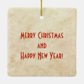 Kokopelli-kerstversiering Keramisch Ornament (Achterkant)