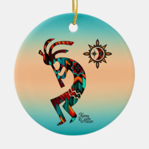 Kokopelli-kerstversiering Keramisch Ornament