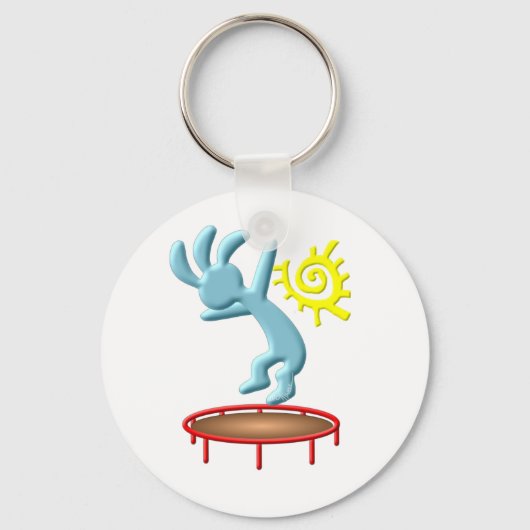Kokopelli Kinder trampoline Sleutelhanger (Voorkant)