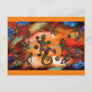 Kokopelli Kunst Briefkaart